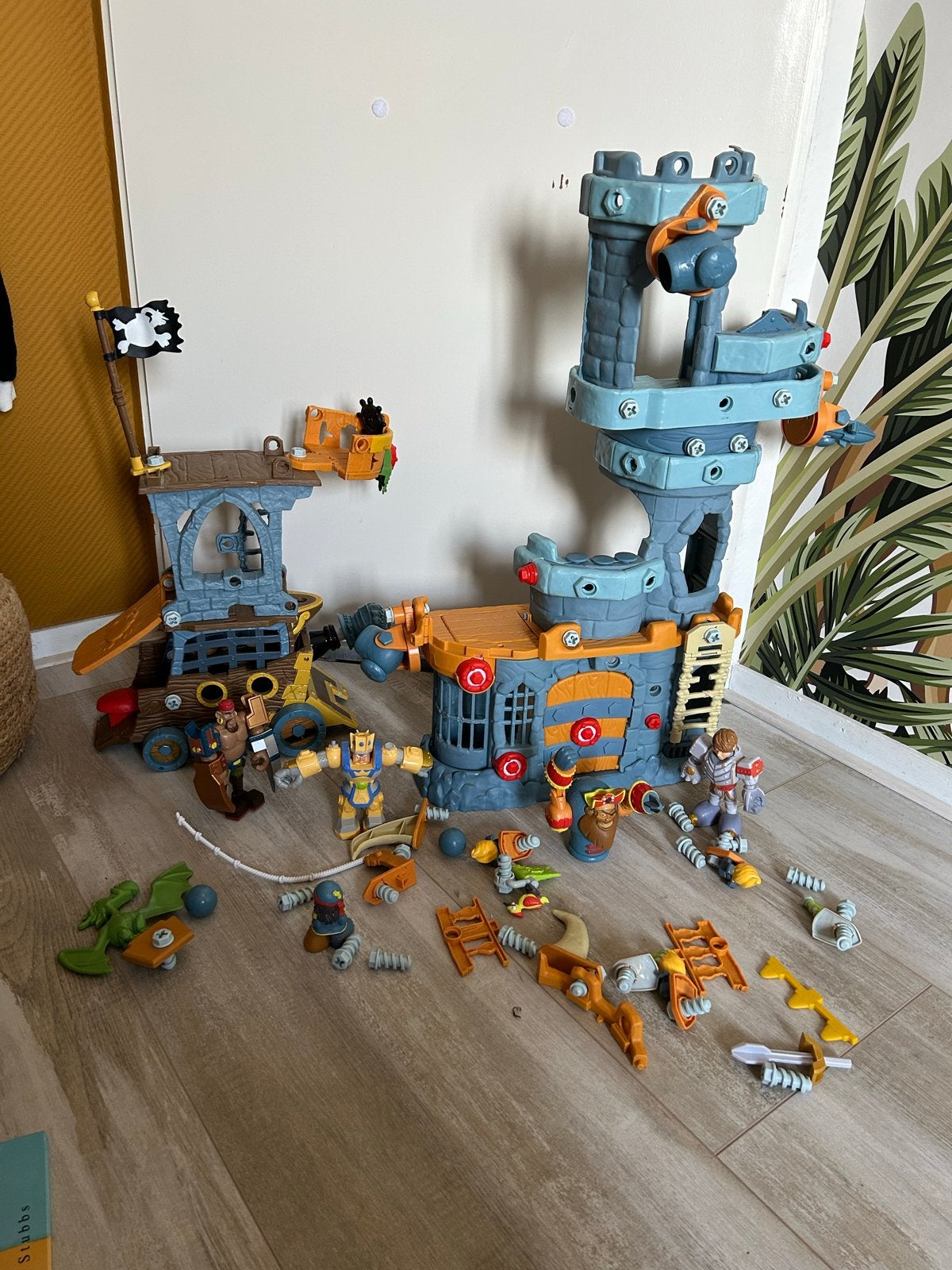 Fisher-Price Imaginext Pirateenschip en Kasteel Speelset, Ophalen of Verzenden, Gebruikt, Jongen of Meisje