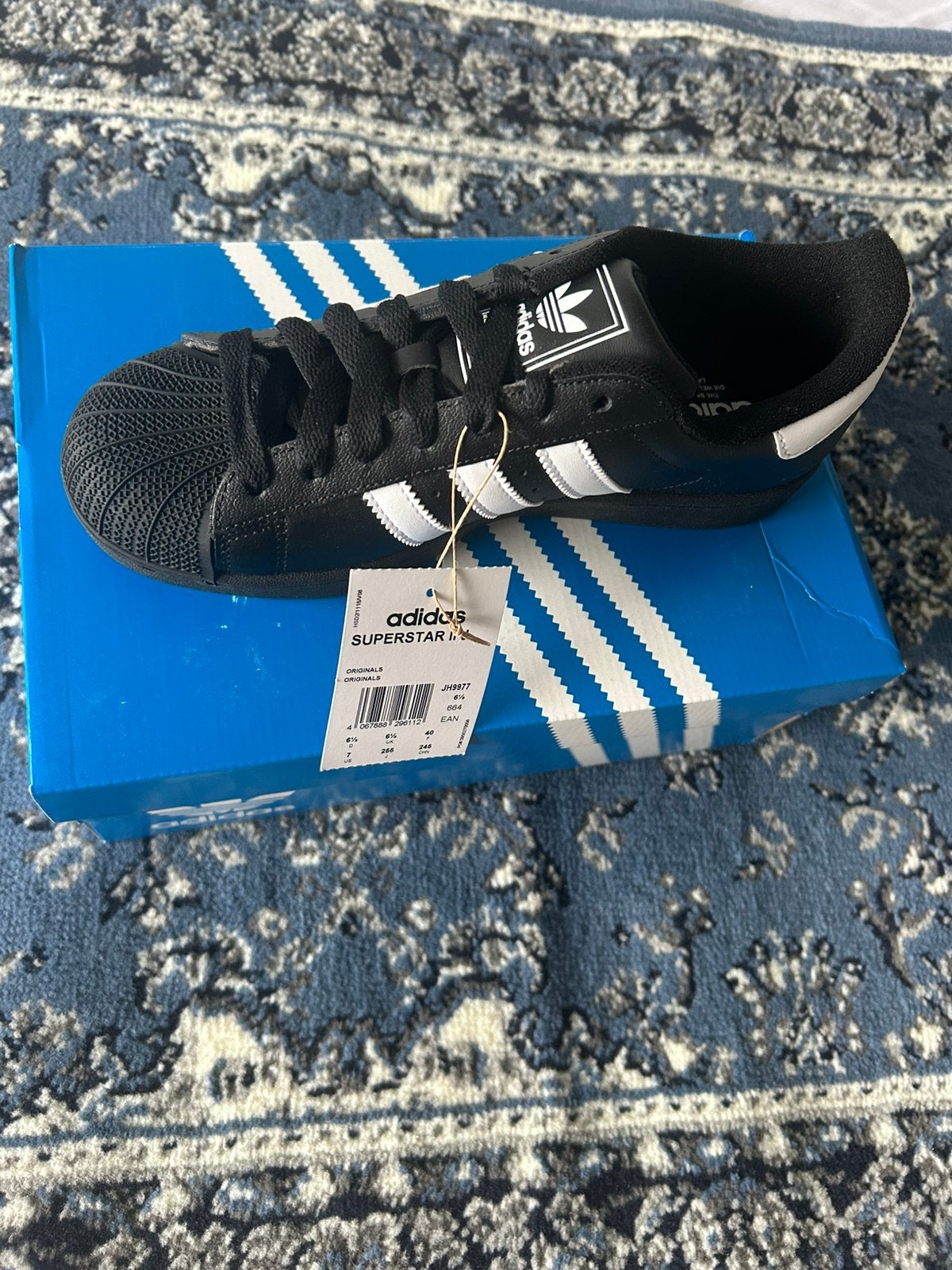 Adidas Superstar II zwart/wit gestreept maat 40 Nieuw, -, Zwart, -, Nieuw