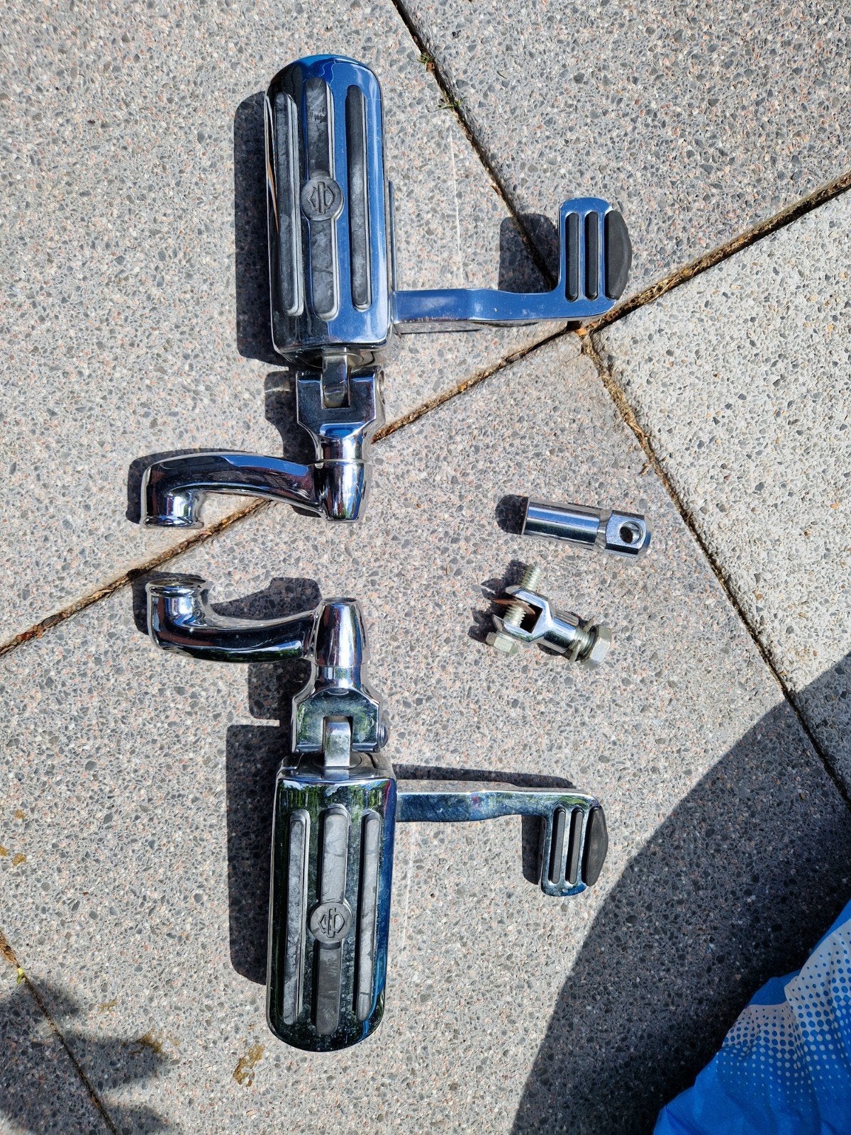 Uitklapbare Highway Pegs voor Harley Davidson, Motoren, Onderdelen | Honda, Ophalen of Verzenden, Gebruikt