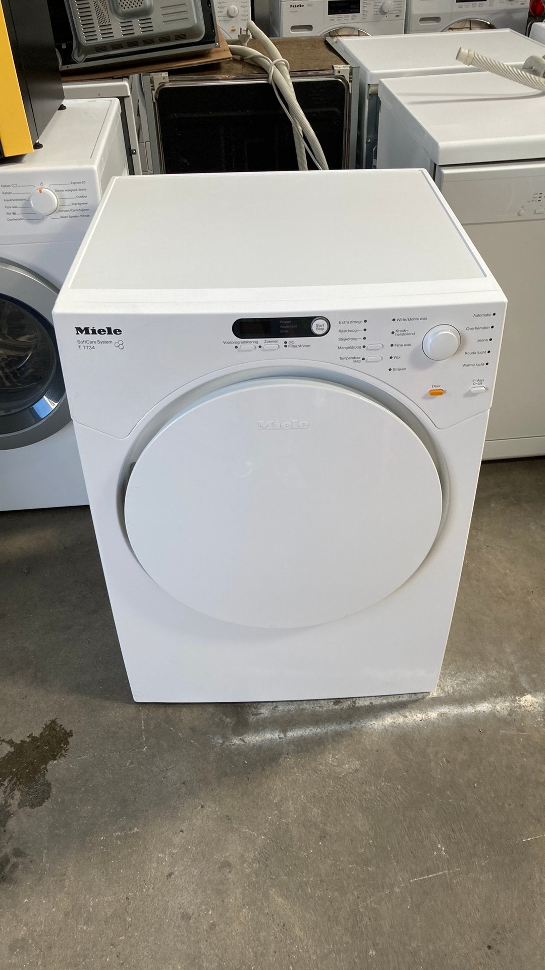 Miele luchtdroger 7 kilo, Witgoed en Apparatuur, Wasdrogers, 6 tot 8 kg, Ophalen, Zo goed als nieuw, Minder dan 85 cm