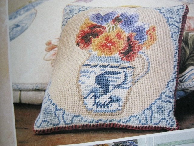 Borduurpatroon  Bloemen in pot nr 3316, Verzenden, Nieuw, Handborduren, Patroon
