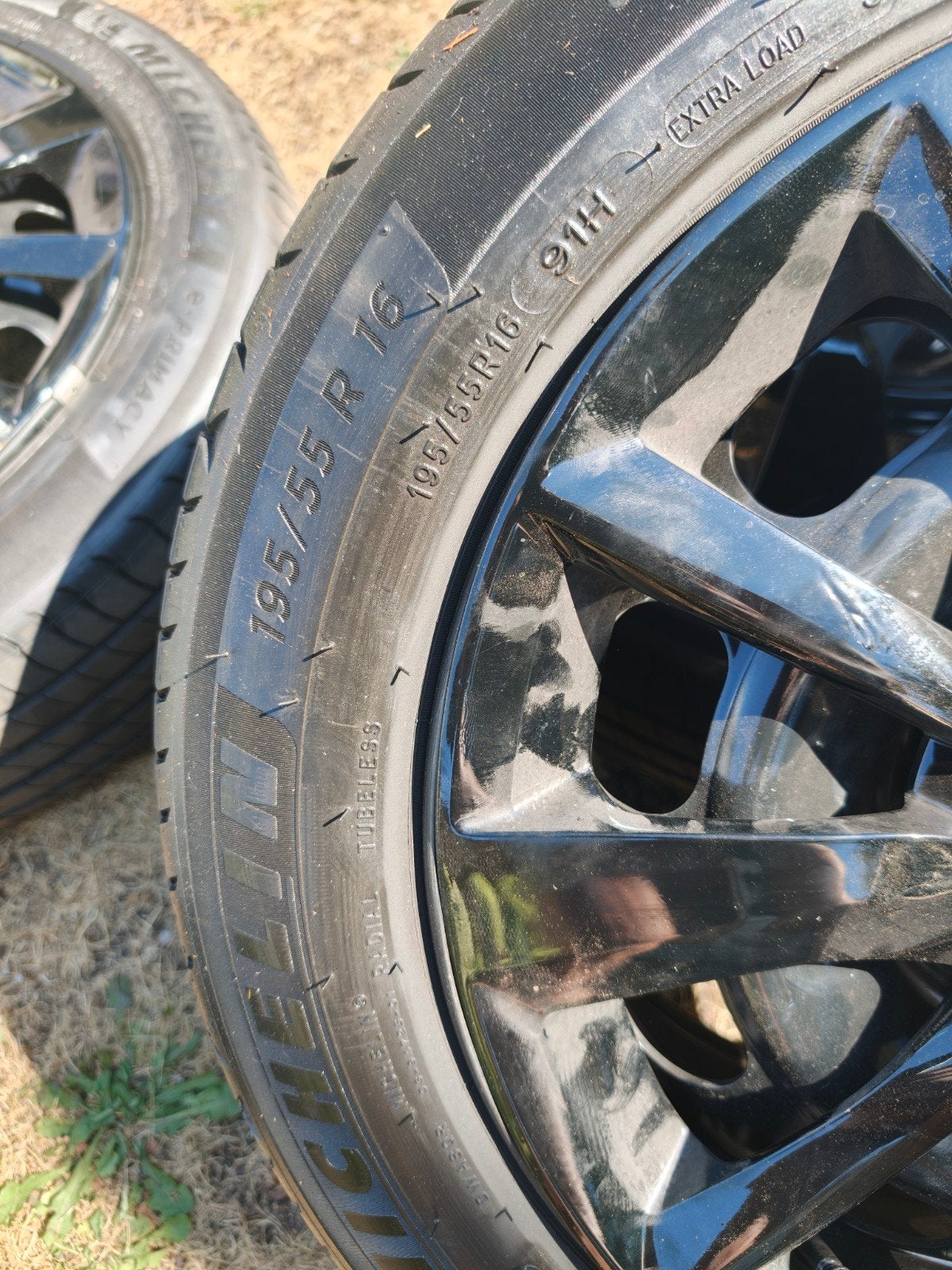 Opel Corsa 16 inch stalen velgen + Michelin 195/55 R16, Ophalen, 195 mm, Zomerbanden
