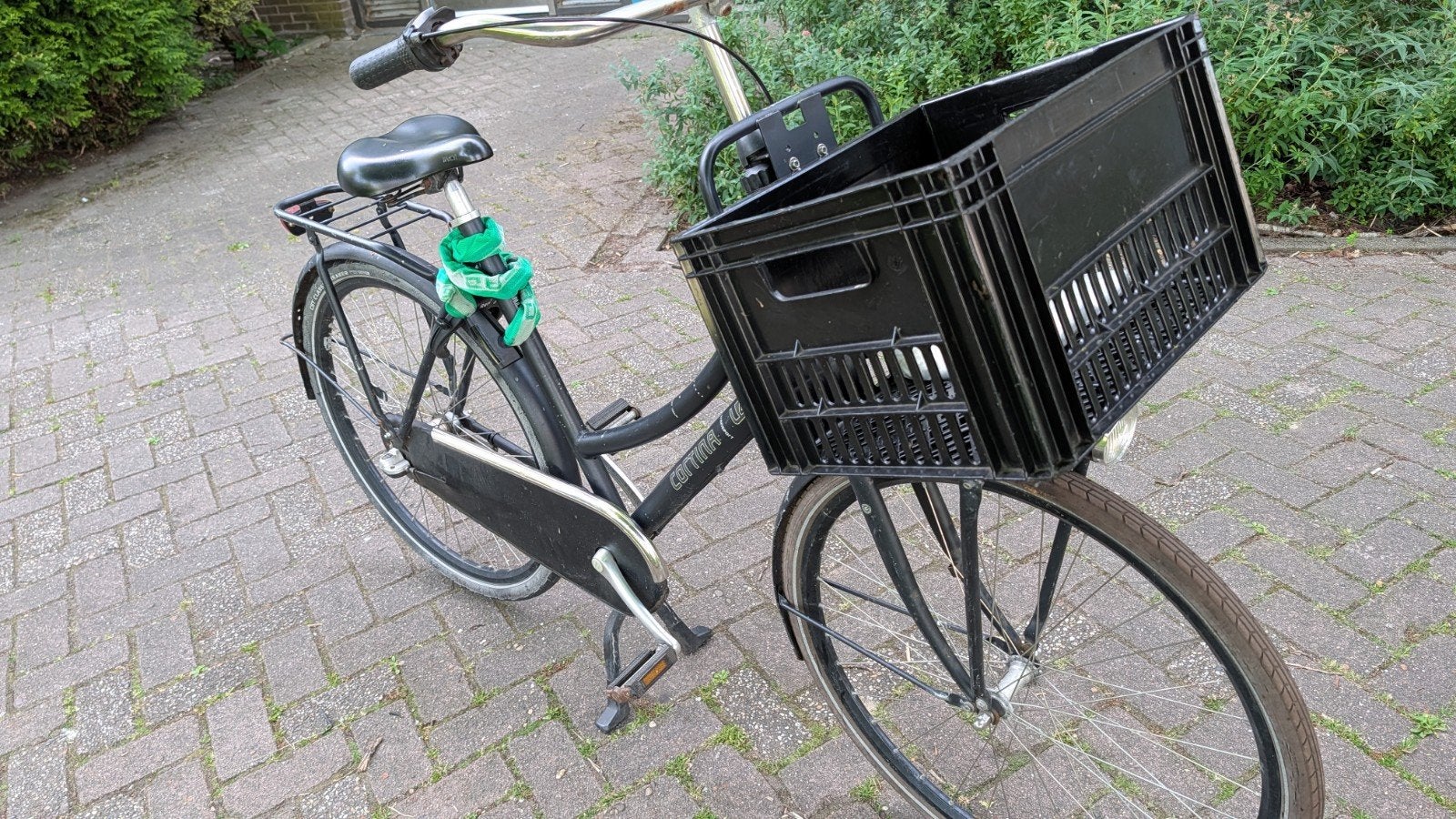 Cortina Transport U4 - Stevige transportfiets met krat, Overige merken, Terugtraprem, Gebruikt, Ophalen of Verzenden