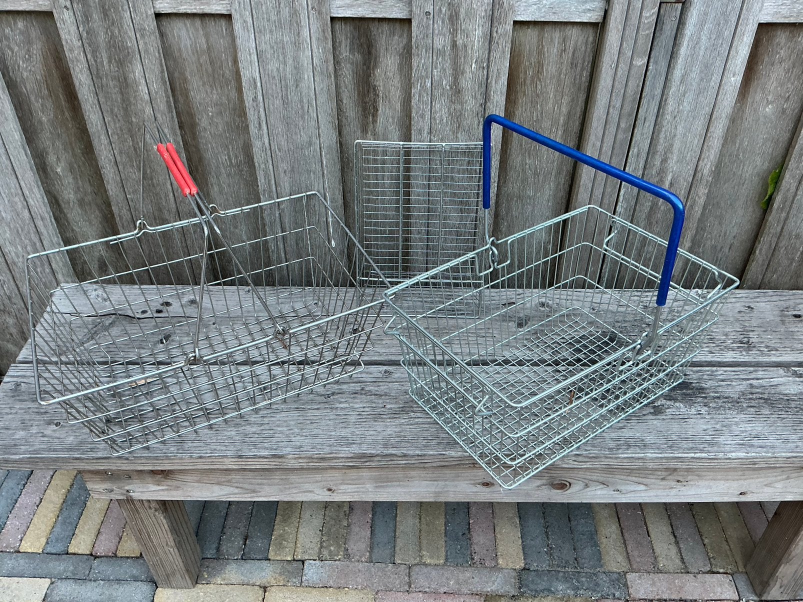 DRAADMANDEN OUDE SUPERMARKT MAND SPAR MANDJES JAREN 60-70, Antiek en Kunst, Curiosa en Brocante, Ophalen of Verzenden