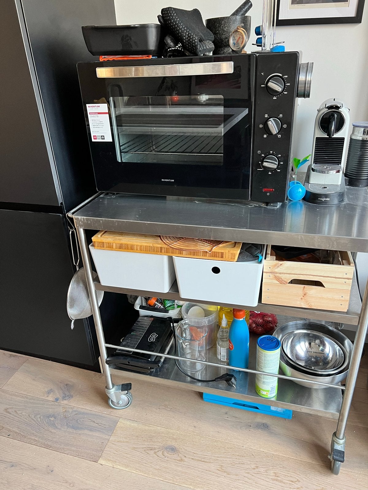 Inventum OV607B Vrijstaande Oven - Compact en Veelzijdig, Witgoed en Apparatuur, Ovens, Ophalen, Minder dan 45 cm, Gebruikt, Stoom