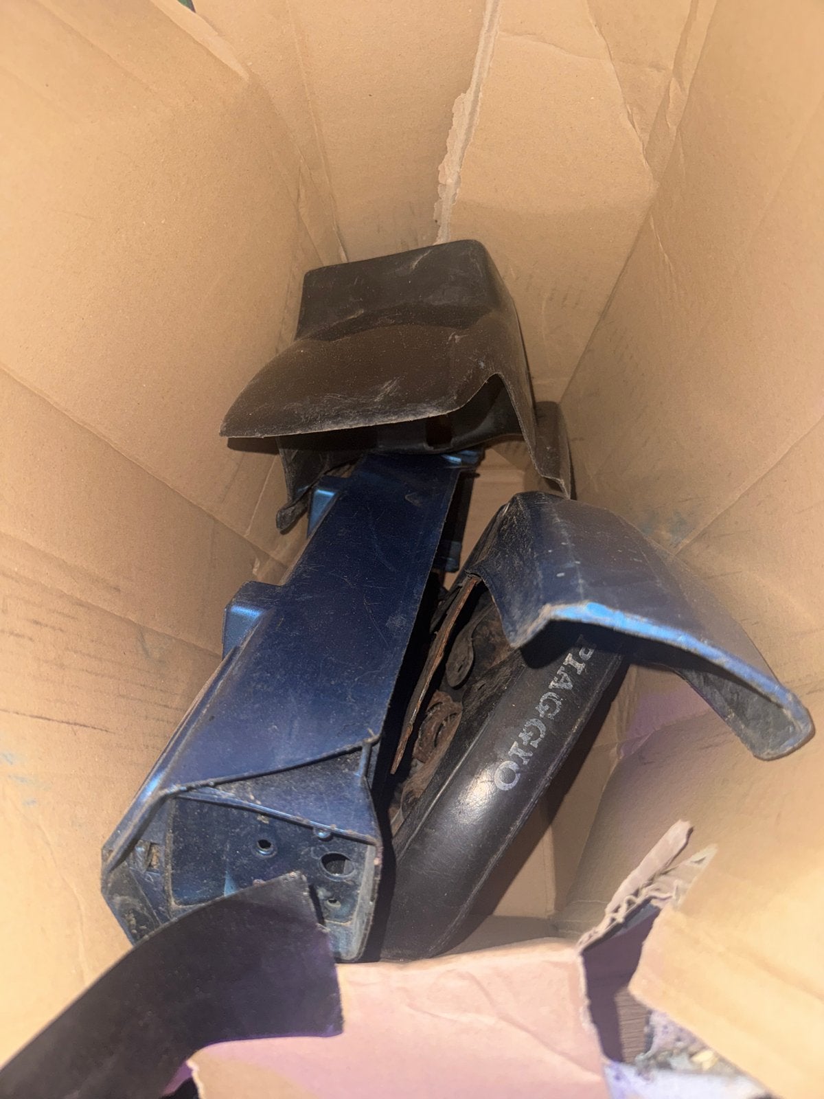 Piaggio Ciao onderdelen: kabel, zadel, spatbord, Ophalen of Verzenden, Gebruikt, Zadel