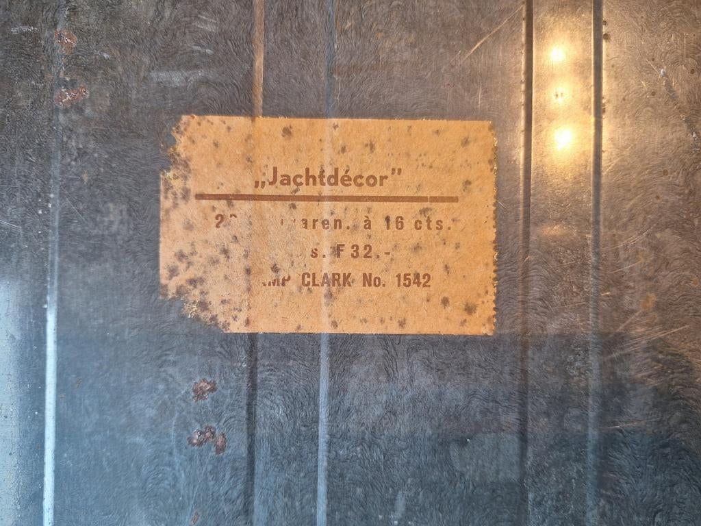 Antiek blik met Jachtafareel van Clark
Nummer 1542, Ophalen of Verzenden, Gebruikt, Overige