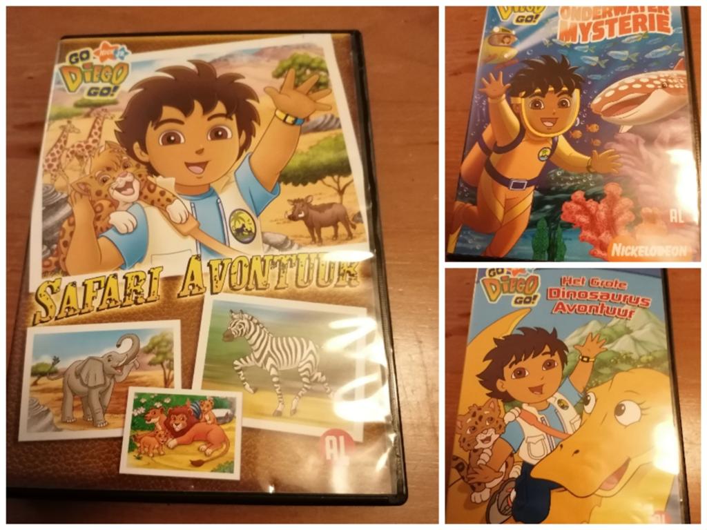 3x Go Diego Go! DVD's, Alle leeftijden, Ophalen of Verzenden, Gebruikt