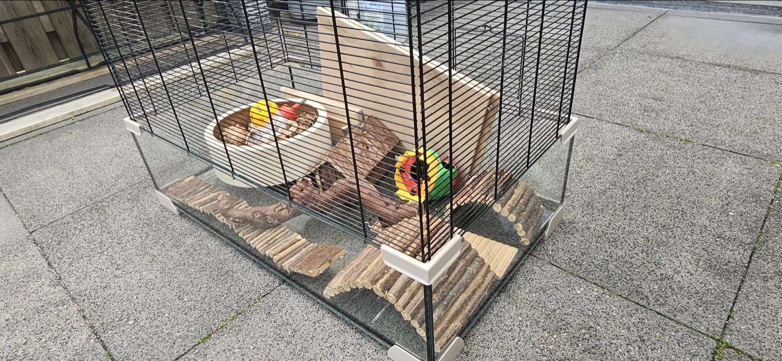 Hamster kooi, Dieren en Toebehoren, Ophalen, Zo goed als nieuw, Loopwiel of Rad