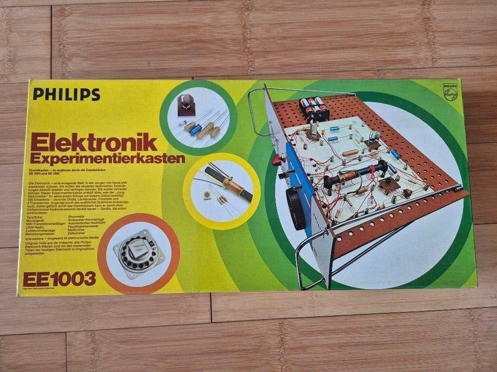 Philips EE1003 Elektronik Experimentierkasten NL handleiding, Ophalen, Gebruikt