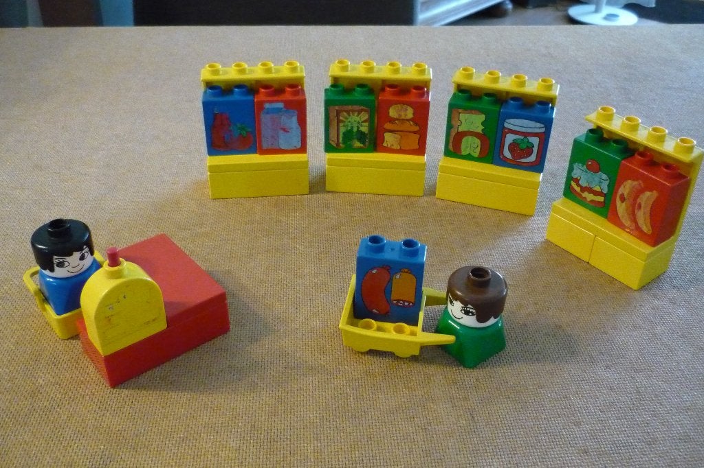 Duplo 2640 '' SUPERMARKT '', Ophalen, Gebruikt, Compleet, Duplo