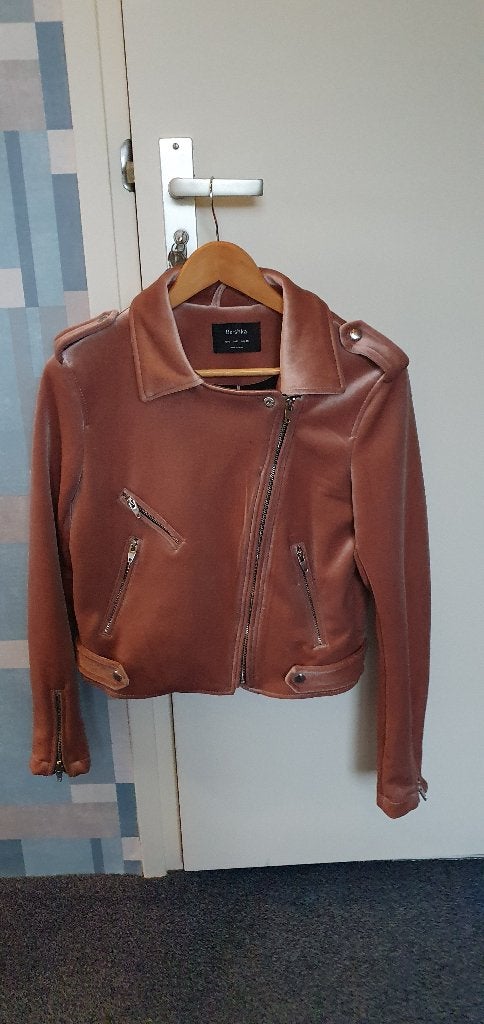 Bikerjack dames Bershka maat L, Kleding | Dames, Ophalen of Verzenden, Gedragen, Roze