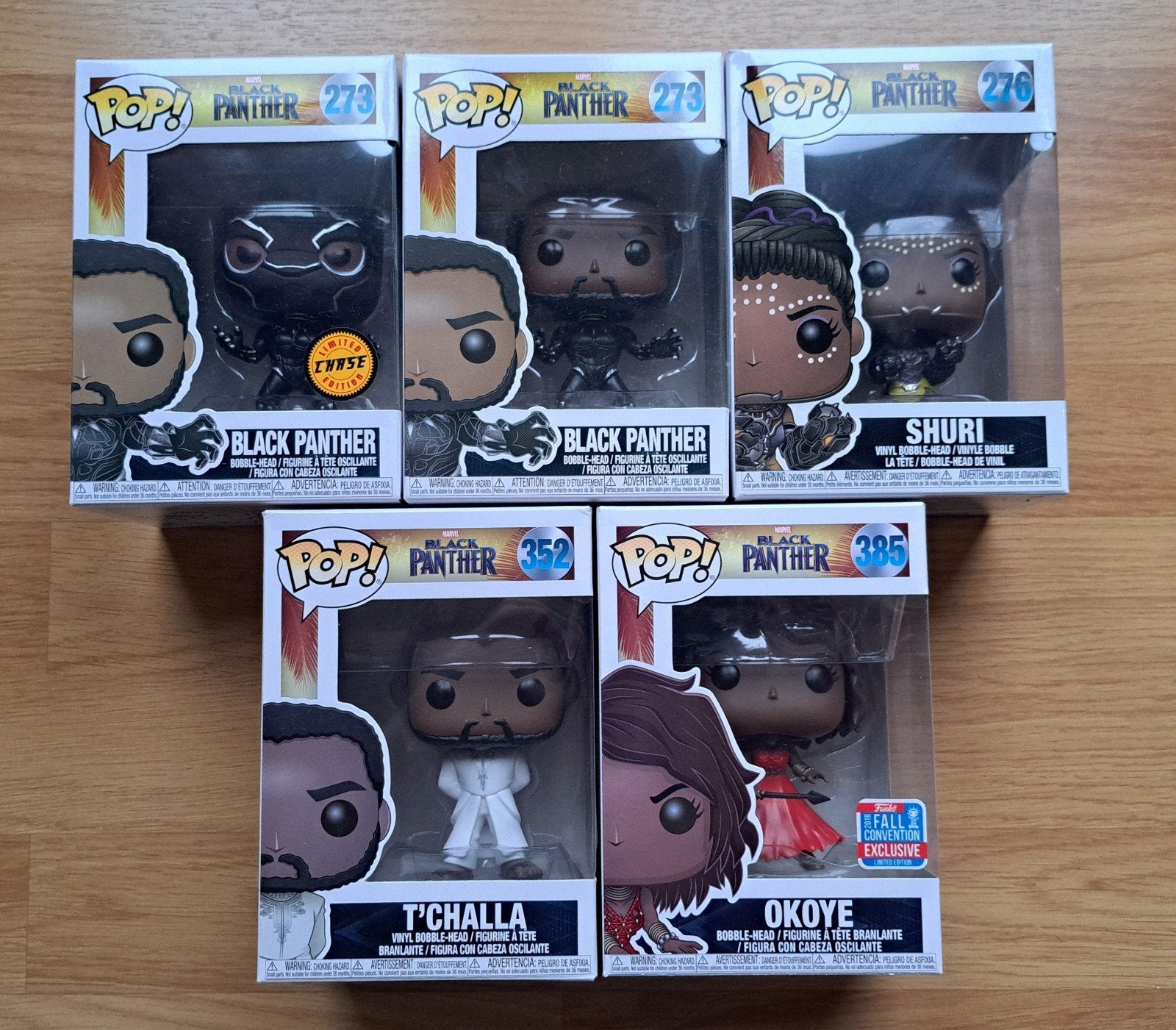 Funko Pop! Black Panther (5 stuks) - Nieuw in doos, Ophalen of Verzenden, Nieuw