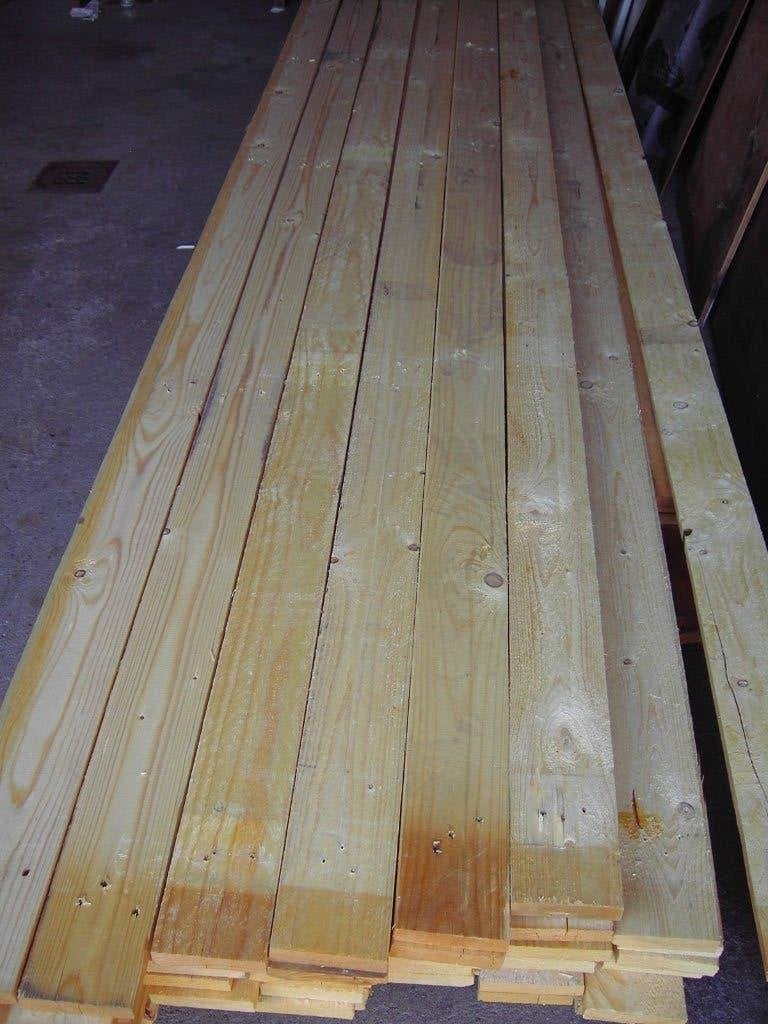 partij vuren planken Lengte 4 meter, Ophalen, Minder dan 25 mm, Zo goed als nieuw, Plank