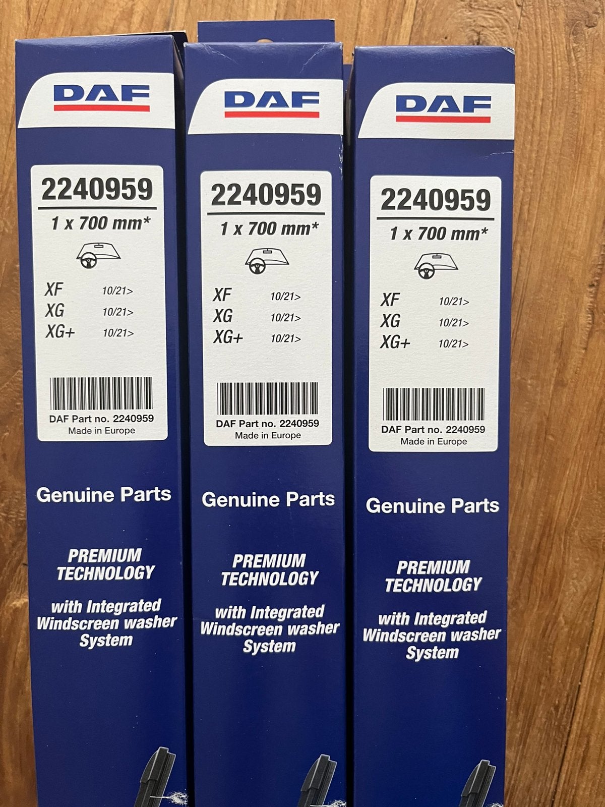 2 x Daf XF XG XG+ XD Ruitenwissers 700mm - Daf 2240959 Nieuw, Verzenden, Nieuw