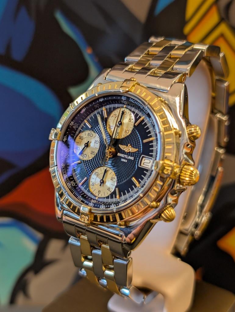 Breitling Chronomat D13050,1 uniek goud, Sieraden, Tassen en Uiterlijk, Horloges | Heren, Ophalen of Verzenden, Zo goed als nieuw