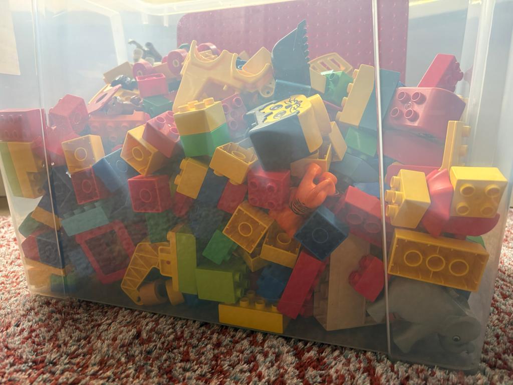 Grote partij Duplo (6,5 kg) in IKEA bewaarbox, Ophalen of Verzenden, Zo goed als nieuw