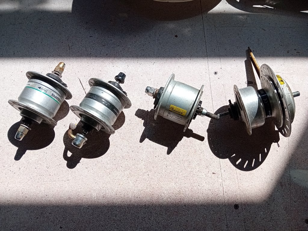 shimano naven; 4x dynamo, 2x 3versn, 1x 7versn, Ophalen of Verzenden, Gebruikt