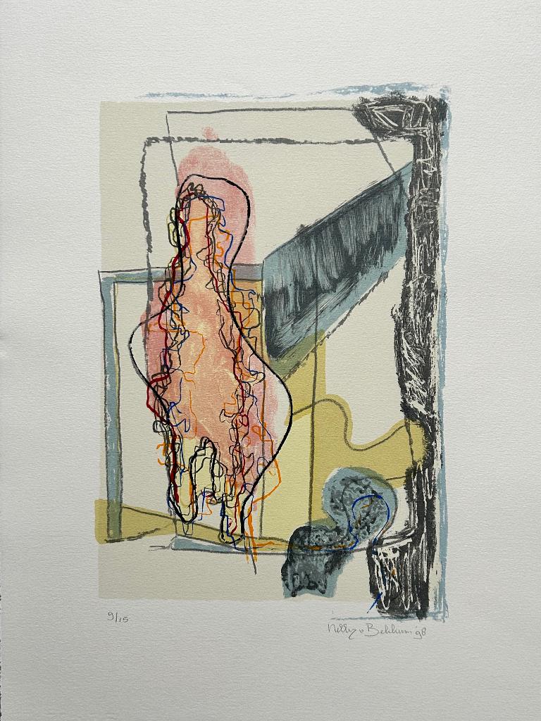 Zeefdruk Nelly van Bekkum  ZOMEROPRUIMING, Antiek en Kunst, Verzenden