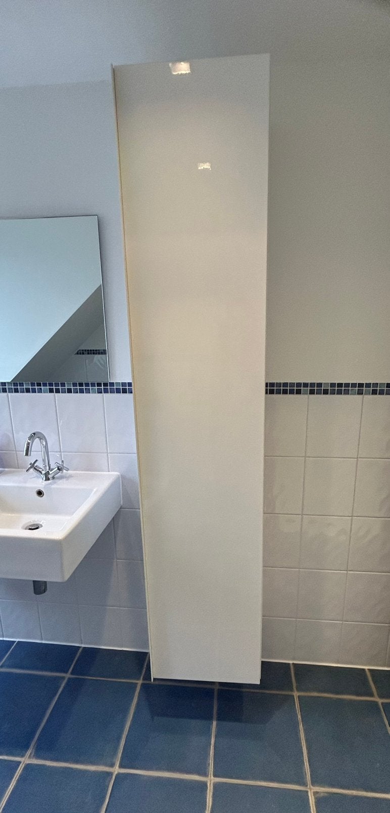 Godmorgen ikea badkamer wit hoogglans, Ophalen, (Half)hoge kast, Minder dan 50 cm, Gebruikt