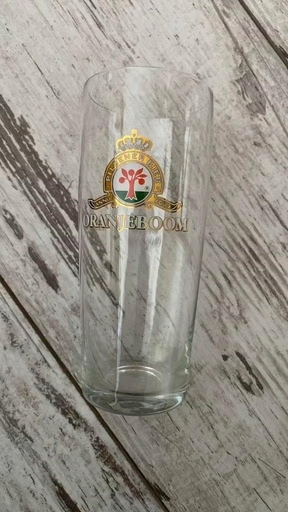 Glas oranjeboom bier, Ophalen of Verzenden, Zo goed als nieuw, Glas of Glazen, Oranjeboom