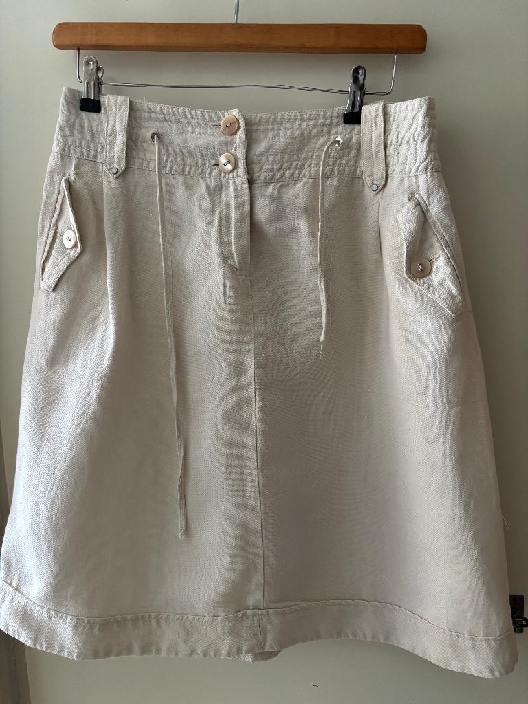 Max Mara rok creme 38/40, Maat 38/40 (M), Beige, Nieuw, Ophalen of Verzenden