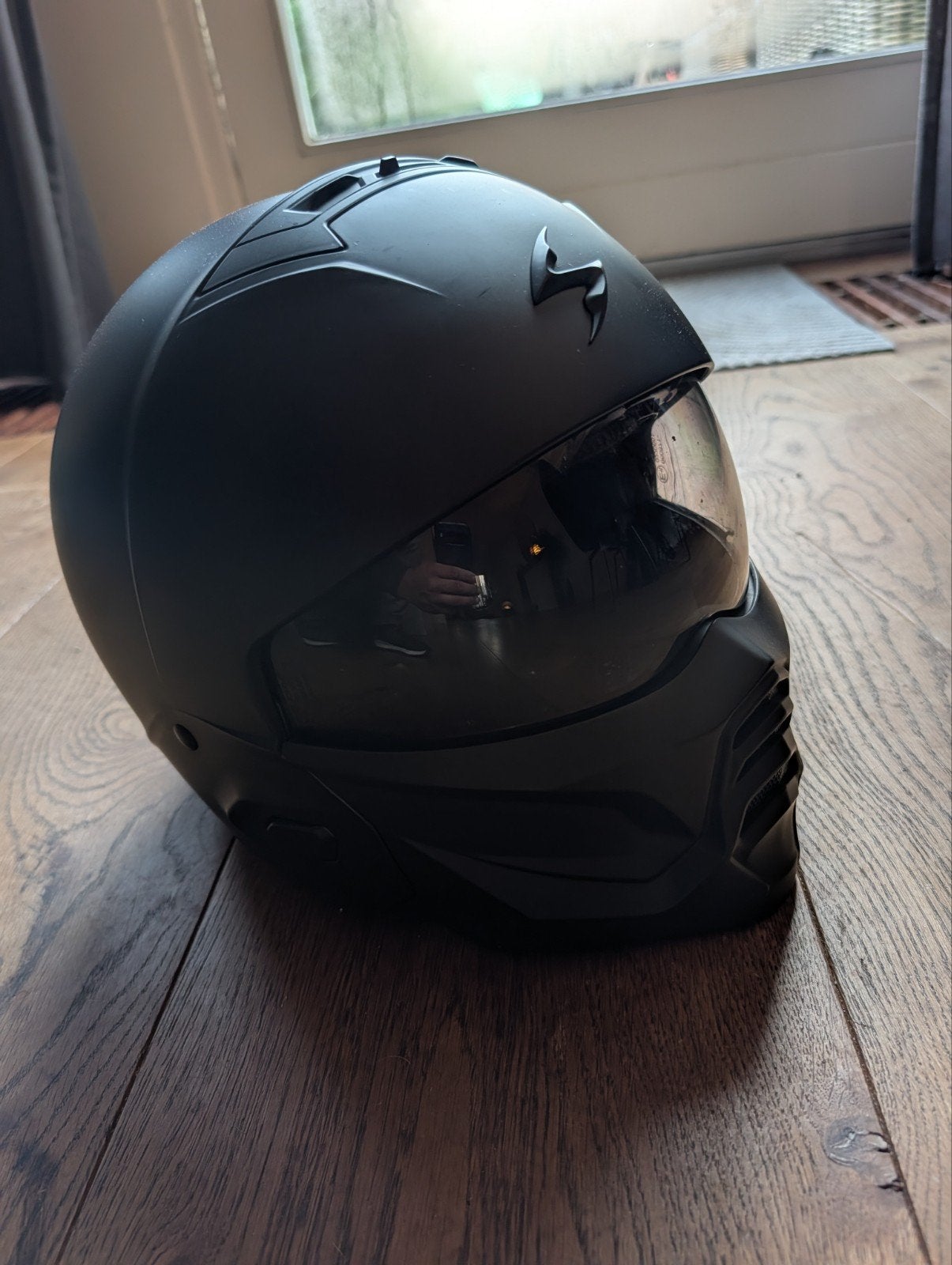 Scorpion Combat 2 motorhelm - zo goed als nieuw, Overige typen, Heren, Scorpion, Ophalen of Verzenden