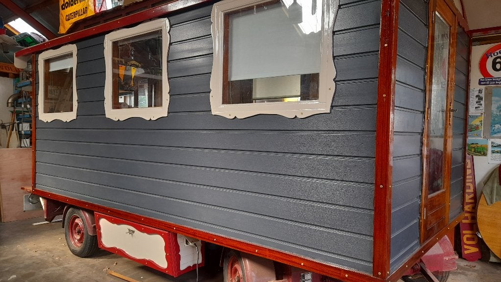Woonwagen - Tinyhouse, Caravans en Kamperen, Ophalen, Gebruikt
