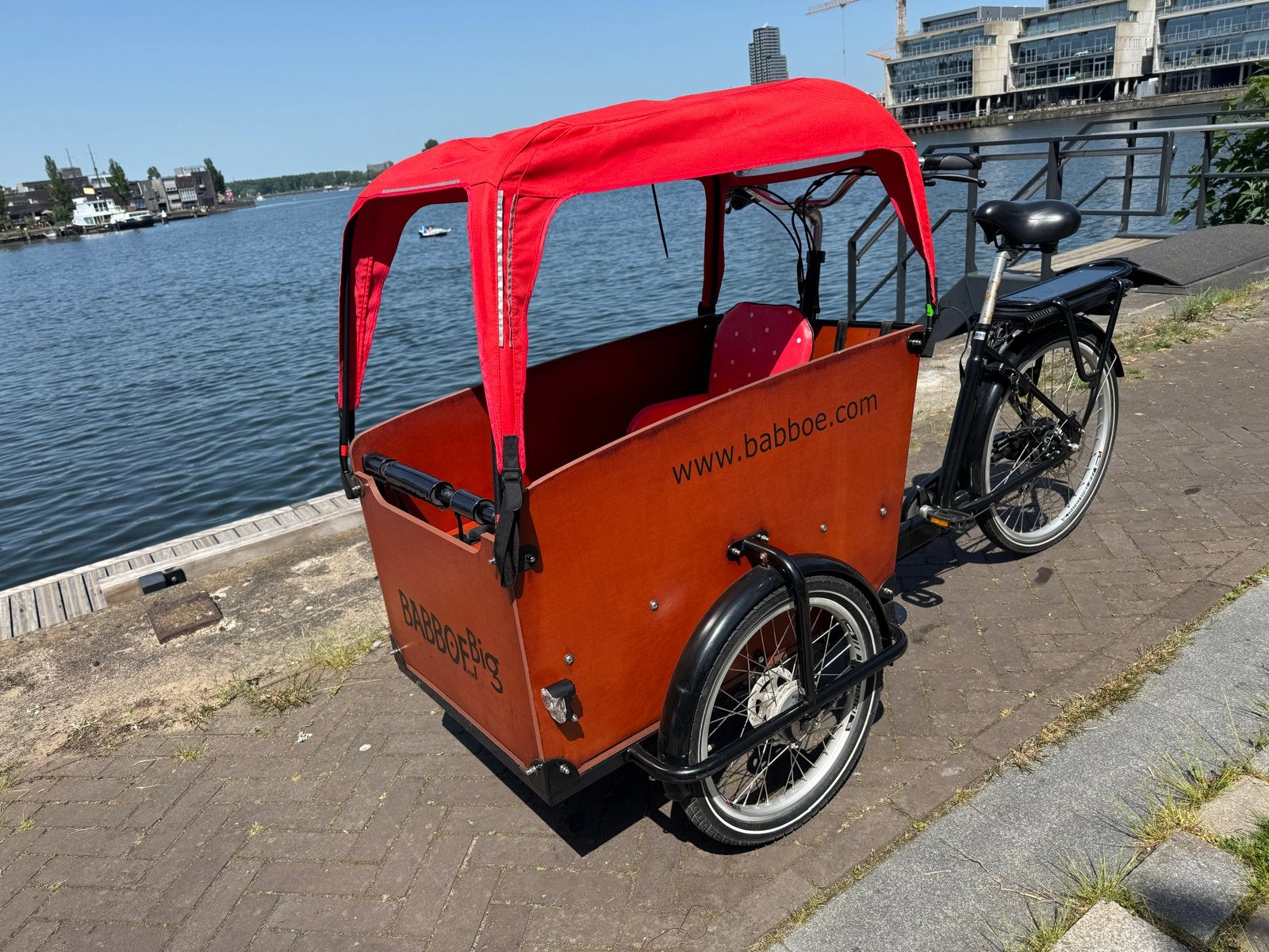 Babboe Big electrische bakfiets - Zo goed als nieuw, Overige merken, 4 kinderen of meer, Elektrisch, Ophalen of Verzenden