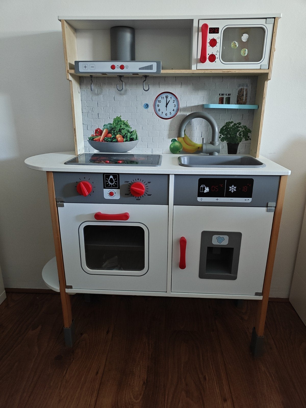Houten speelkeuken met accessoires, Ophalen, Gebruikt, Hout, Speelkeuken