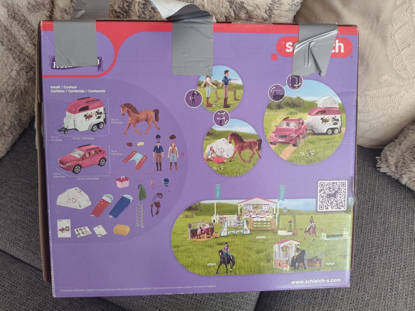 Schleich Horse Club Auto met Paardentrailer - Compleet, Ophalen, Zo goed als nieuw