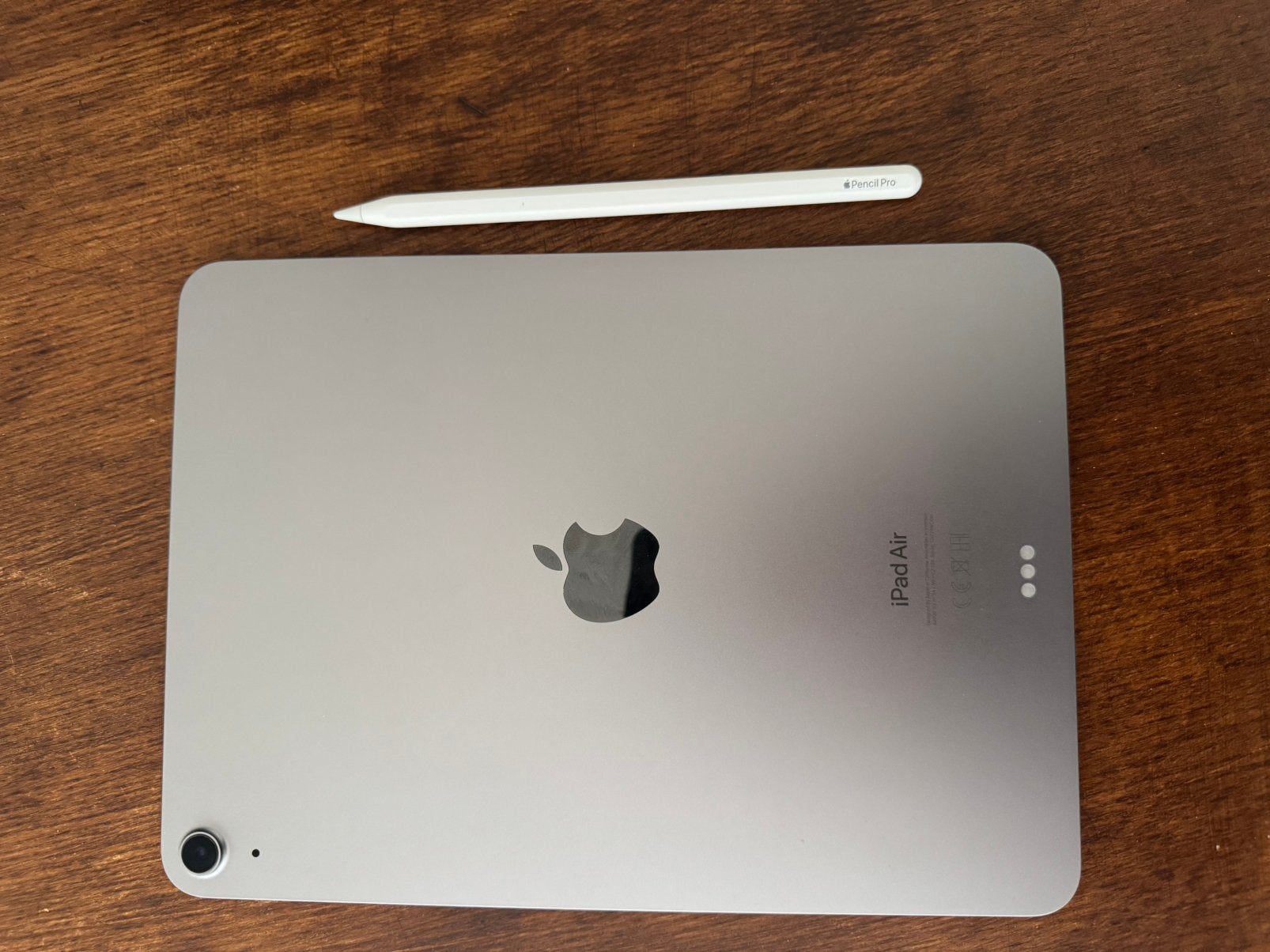 I pad Air M2 met apple pencil pro, Ophalen, Zo goed als nieuw, 11 inch, Grijs