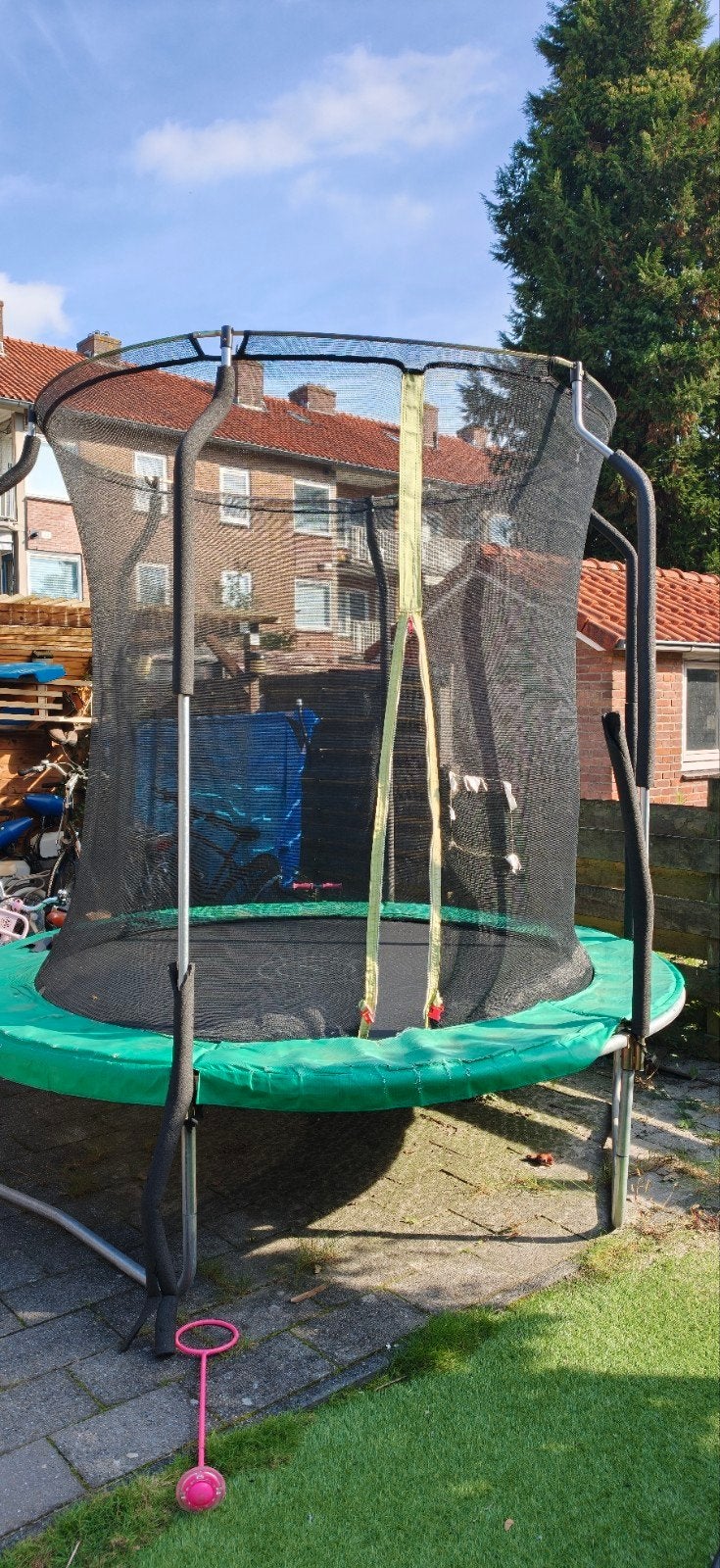 Trampoline met veiligheidsnet - Gebruikt, Ophalen, Gebruikt