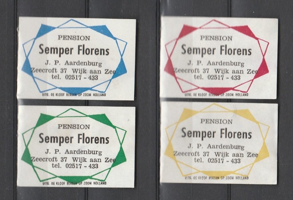 Lucifermerken, Wijk aan Zee   (560), Verzamelen, Ophalen of Verzenden, Zo goed als nieuw, Luciferdoosjes of -merken