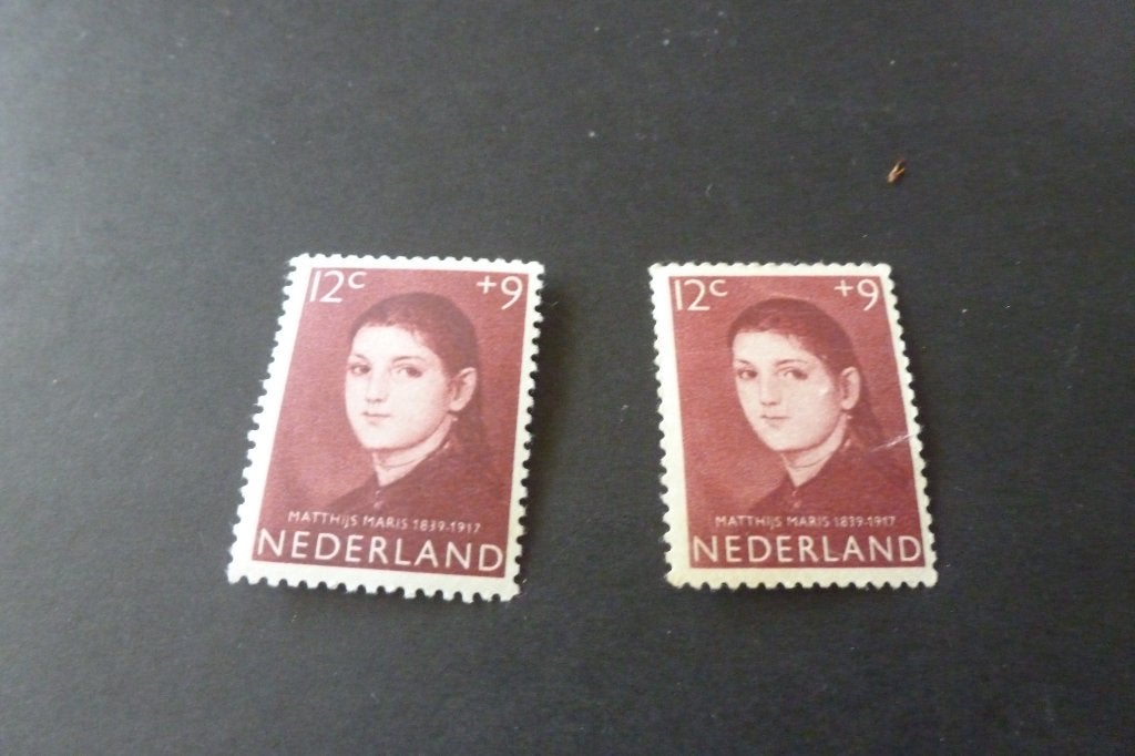 2x oude kinderpostzegels 12 + 9 cent 1957 postfris (p 49, Postzegels en Munten, Postzegels | Nederland, Ophalen of Verzenden, Na 1940