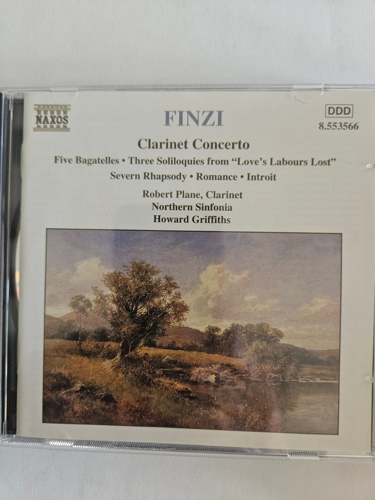 Finzi: Clarinet Concerto - Robert Plane, Northern Sinfonia, Cd's en Dvd's, Overige componisten, Soloconcert, Ophalen of Verzenden