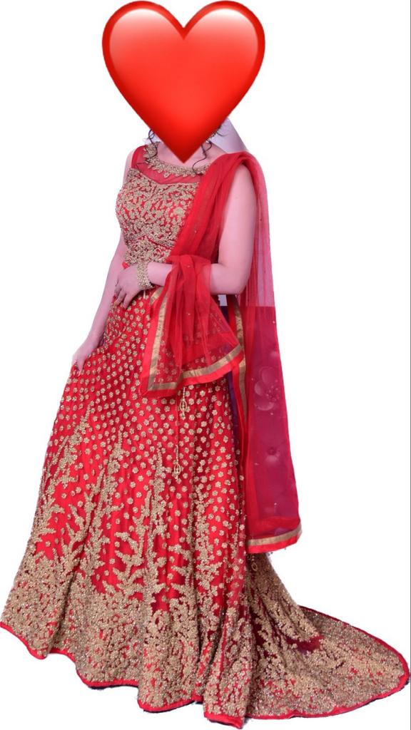 Lengha sari, Kleding | Dames, Gelegenheidskleding, Ophalen, Galajurk, Zo goed als nieuw, Maat 34 (XS) of kleiner