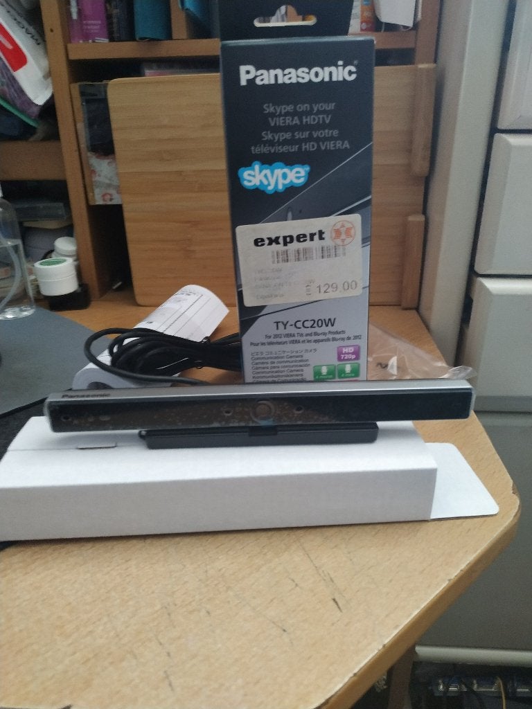 Panasonic TY-CC20W USB 2.0 Zwart webcam, Ophalen of Verzenden, Nieuw