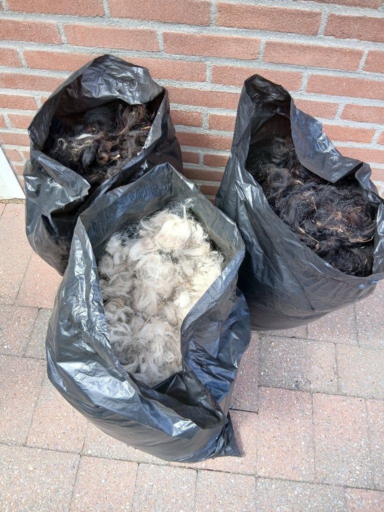 alpaca wol, Hobby en Vrije tijd, Spinnewielen en Spinnen, Ophalen, Nieuw, Spinwol