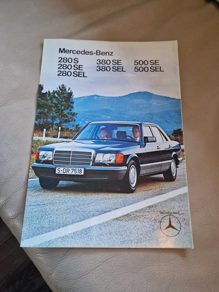 Mercedes Benz W126 Folder Nederlands 280se t/m 500 sel 380se, Ophalen of Verzenden