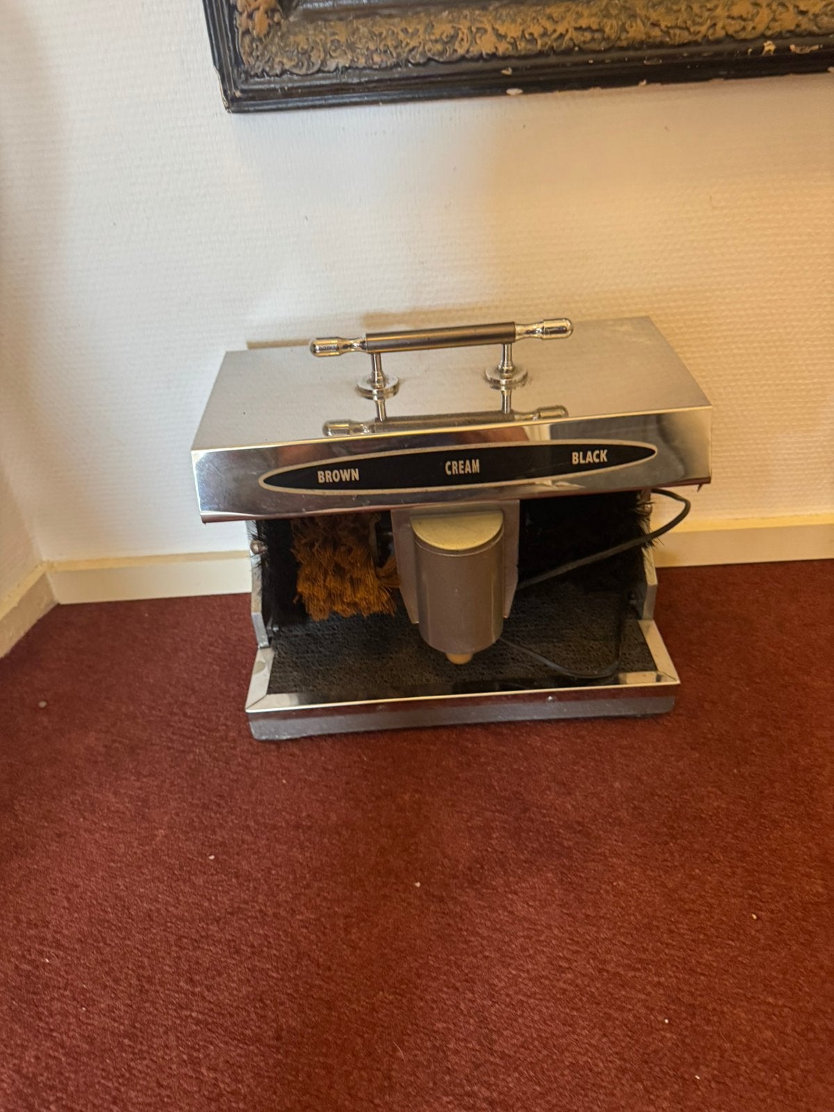 Schoenpoets machine, Ophalen, Nieuw, Zwart, Werkschoenen