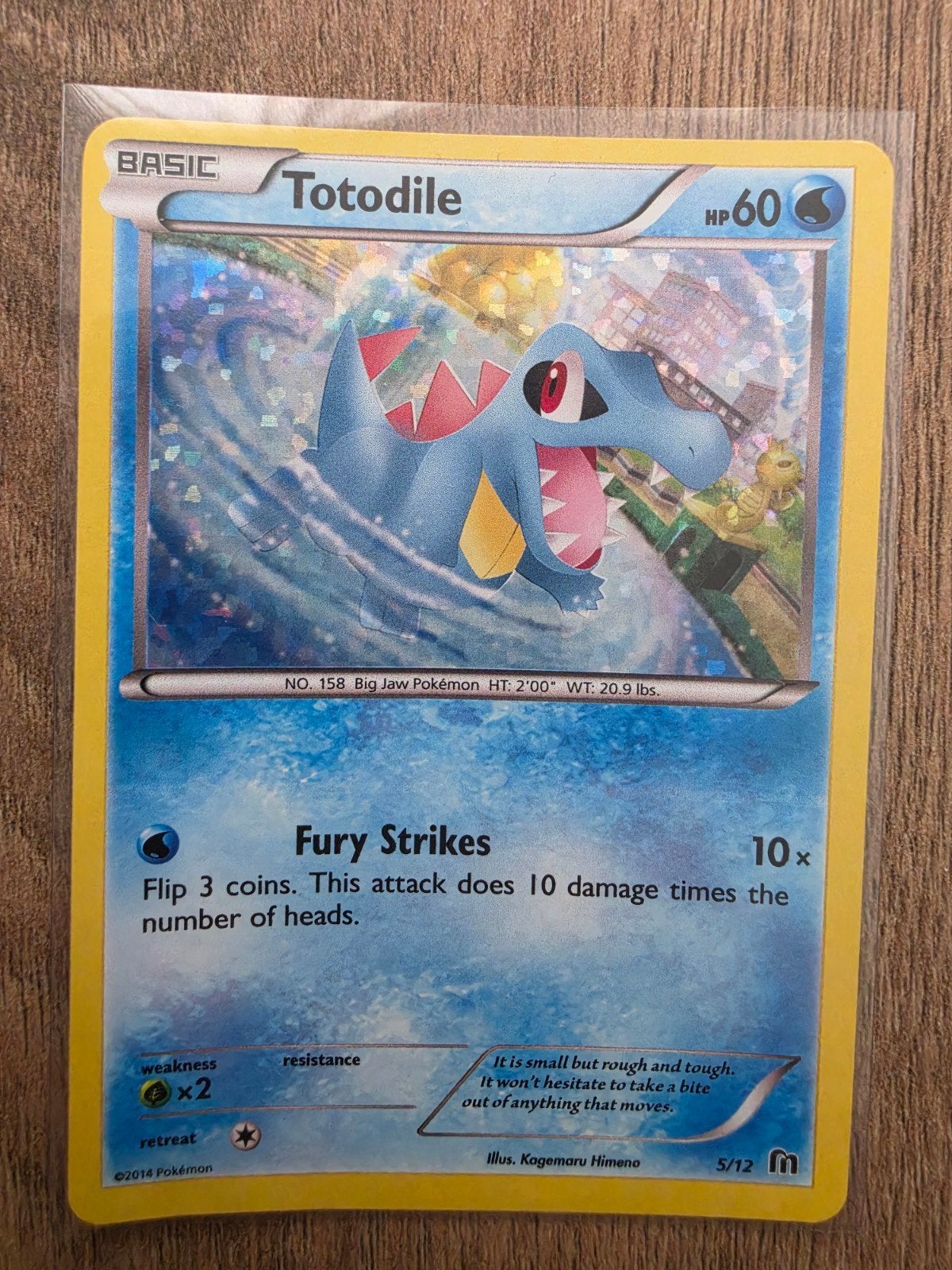 Pokémon Totodile 5/12 – McDonald's Promo 2016 (Holo), Verzenden, Zo goed als nieuw, Losse kaart