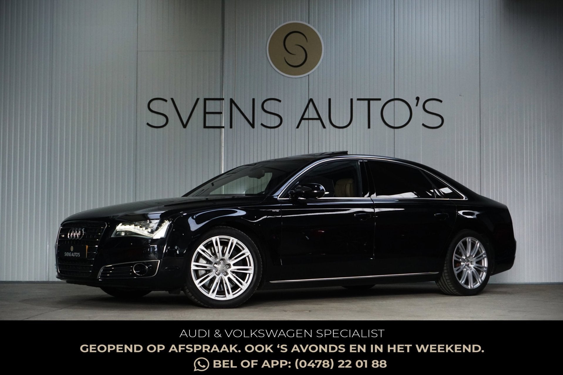 Audi A8 6.3 W12 Quattro Lang Uniek!|Televisie|Koelkast|Compl, Automaat, 6299 cc, Gebruikt, Beige