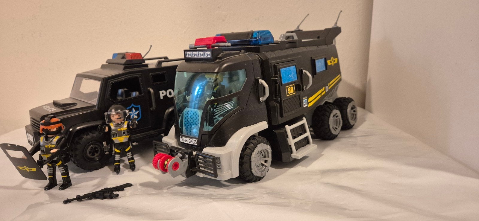 Playmobil set: commandowagen en SWAT voertuig OPHALEN, Ophalen, Zo goed als nieuw, Jongen of Meisje