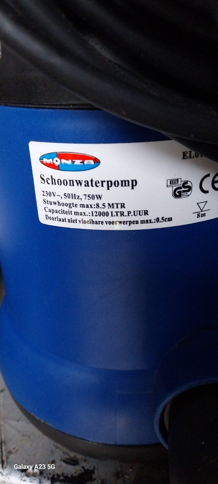 water pomp, Ophalen of Verzenden, Zo goed als nieuw