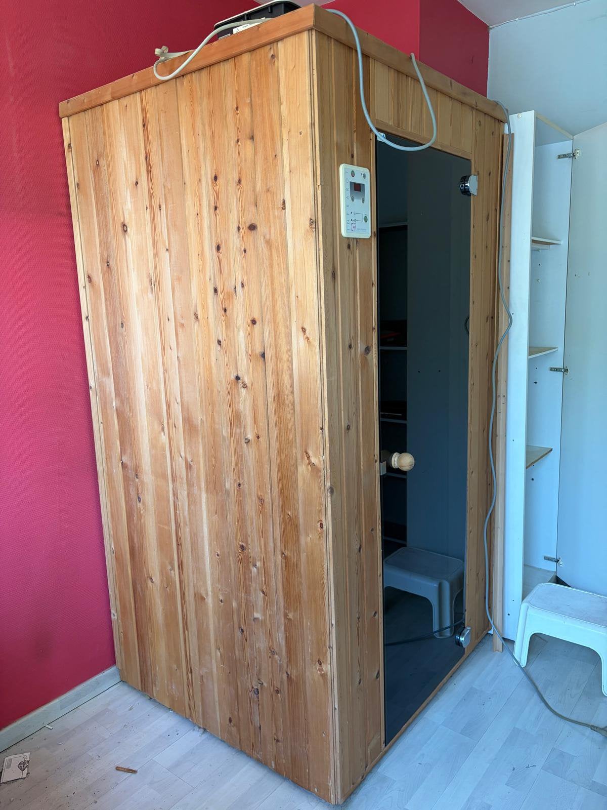 Alpha Industries sauna (1-persoons infraroodcabine), Ophalen, Zo goed als nieuw, Complete sauna