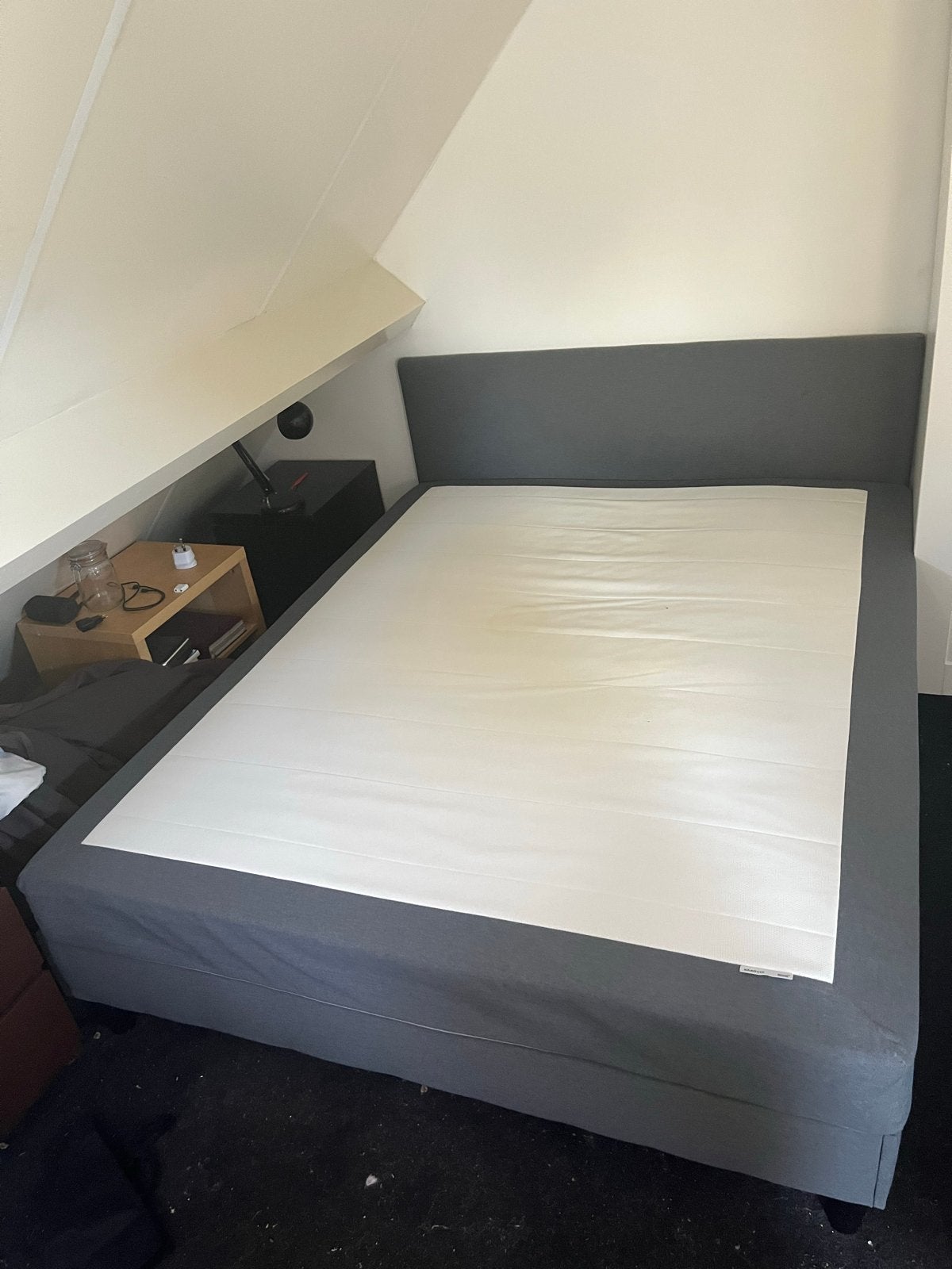 Ikea Säbövik Boxspring 160x200cm - grijs