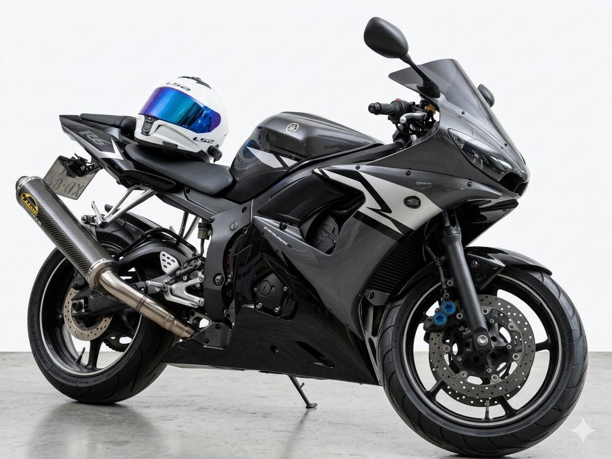 Yamaha R6 RJ09 2005 - 347xxkm - Vrijwel nieuwe banden, Occasion, 4 cilinders, Motorrijbewijs A, Super Sport