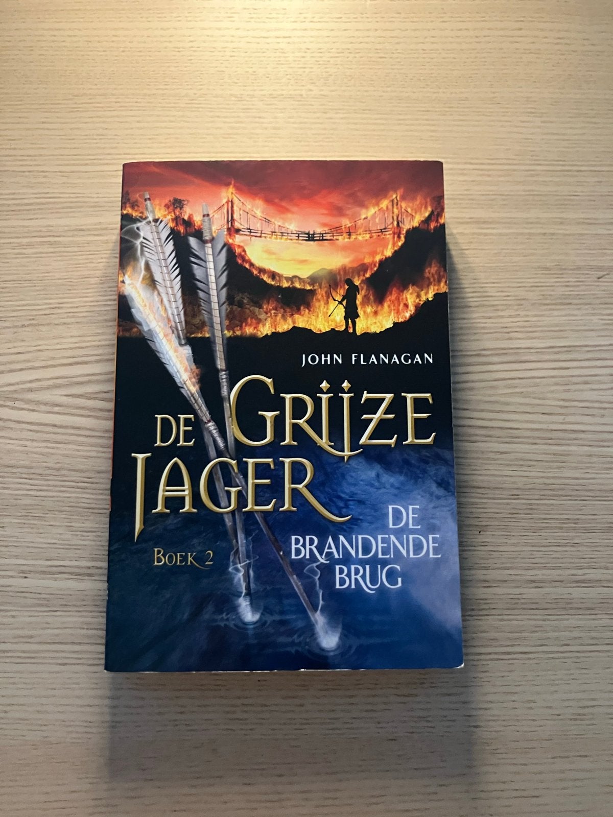 De Grijze Jager Boek 2: De Brandende Brug - John Flanagan, Boeken, Ophalen of Verzenden, Zo goed als nieuw