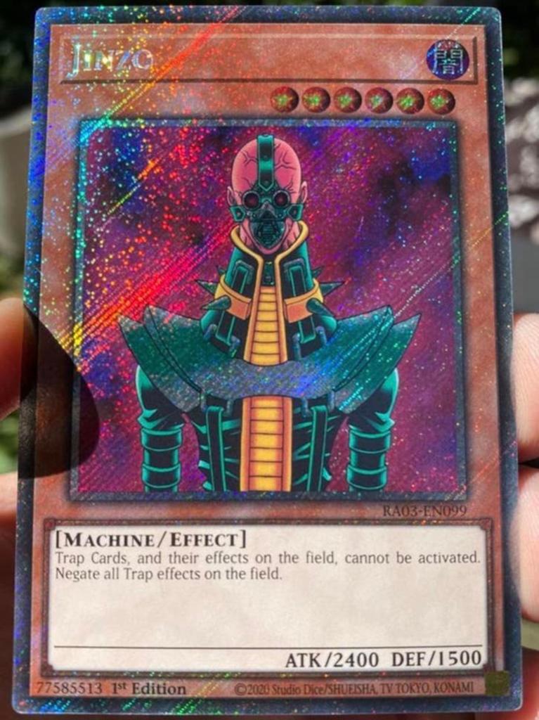 Yu-Gi-Oh! Jinzo RA03 1st Edition Mint !, Hobby en Vrije tijd, Verzamelkaartspellen | Yu-gi-Oh!, Ophalen of Verzenden, Zo goed als nieuw